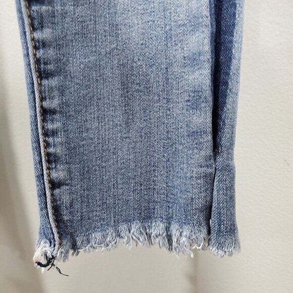 KANCAN Women's Estillo Distressed Mid Rise Skinny Blue Denim Jeans Size … - Picture 5 of 13